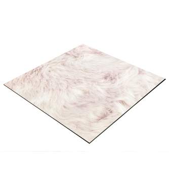 BRESSER Flat Lay Background for Tabletop Photography 60 x 60cm Plush Rose