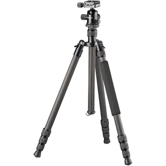 Foto statīvi - BRESSER BR-2504X8C-B1 Carbon Camera Tripod also usable as Monopod or Ground Level Tripod - ātri pasūtīt no ražotāja
