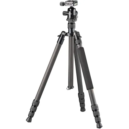 BRESSER BR-2504X8C-B1 Carbon Camera Tripod also usable as Monopod or Ground Level Tripod
