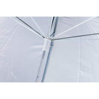 Umbrellas - BRESSER BR-BS110 Reflective Umbrella black/silver 110cm - quick order from manufacturer