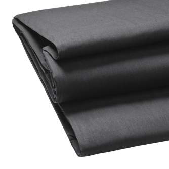 Backgrounds - walimex Cloth Background 2,85x6m, black - buy today in store and with delivery