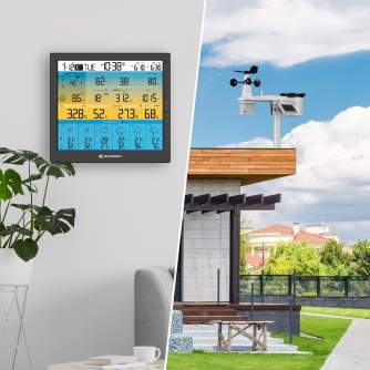Weather Stations - BRESSER 6-day 4CAST PRO SF 7-in-1 Wi-Fi Weather Station with solar-powered sensor - quick order from manufacturer