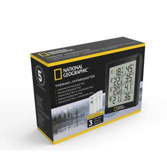 Метеостанции - Bresser NATIONAL GEOGRAPHIC Thermo-hygrometer black 4 measurement results - купить сегодня в магазине и с доставк