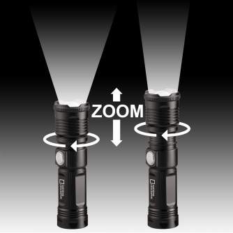 Фонарики - Bresser NATIONAL GEOGRAPHIC ILUMINOS 1000 LED Zoom Flashlight 1000 lm - быстрый заказ от производителя