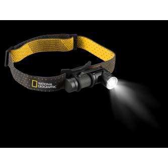 Hand Lights - Bresser NATIONAL GEOGRAPHIC ILUMINOS 450 LED Flashlight with head mount 450 lm - quick order from manufacturer