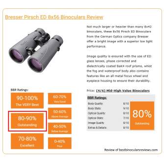 Binokļi - BRESSER Pirsch ED 8x56 Binocular Phase Coating - ātri pasūtīt no ražotāja