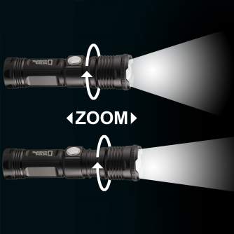 Lukturi - Bresser NATIONAL GEOGRAPHIC ILUMINOS 1000 LED Zoom Flashlight 1000 lm - ātri pasūtīt no ražotāja