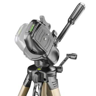Photo Tripods - Walimex WT-3530 Basic-Tripod 3D-Panhead 146cm bronze - buy today in store and with delivery