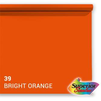 Sortimenta jaunumi - Superior Background Paper 39 Bright Orange 1.35 x 11m - ātri pasūtīt no ražotāja