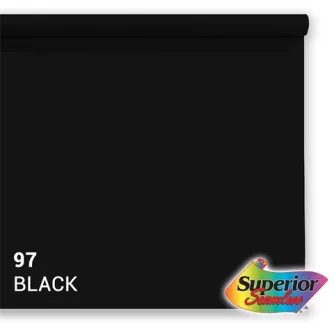 Foto foni - Superior Background Paper 97 Black 3.56 x 15m - ātri pasūtīt no ražotāja