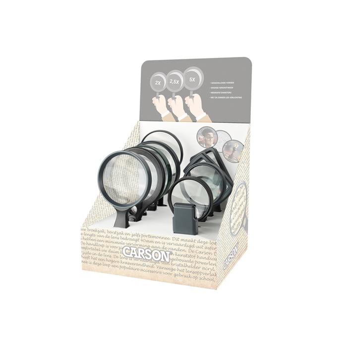 New products - Carson Stock Set for Display with 5x 10 Magnifiers - quick order from manufacturer