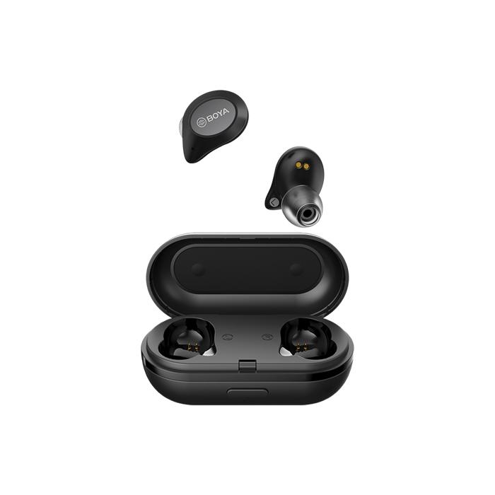 Headphones - Boya Bluetooth Wireless Stereo Earphones BY-AP1 Black - quick order from manufacturer