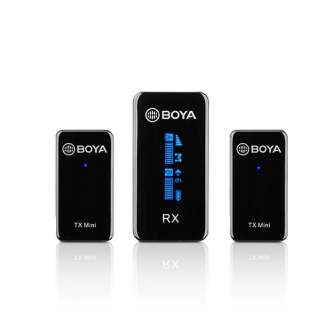 Беспроводные петличные микрофоны - Boya Ultra Compact Dual-Channel Wireless Microphone BY-XM6-S2 Mini - быстрый заказ от произво