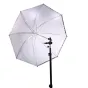 Foto lietussargi - Falcon Eyes Umbrella Set Silver/White 152 cm incl. tripod and bracket - ātri pasūtīt no ražotāja