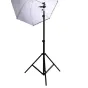 Foto lietussargi - Falcon Eyes Umbrella Set Silver/White 152 cm incl. tripod and bracket - ātri pasūtīt no ražotāja