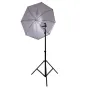 Umbrellas - Falcon Eyes Umbrella Set White/Black 152 cm incl. tripod and bracket - quick order from manufacturer