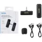 Bezvadu piespraužamie mikrofoni - BOYA BY-WM3T2-M1 2.4G mini bezvadu mikrofons - DSLR kamerai 1+1 - perc šodien veikalā un ar piegādi