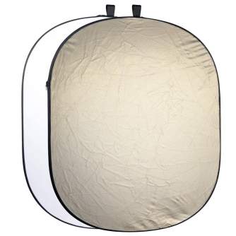 Foldable Reflectors - Walimex pro 2in1 Foldable Reflector wavygold/white - quick order from manufacturer