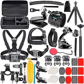 Аксессуары для экшн-камер - Neewer 50in1 Action Camera Accessory Kit For GoPro - купить сегодня в магазине и с доставкой