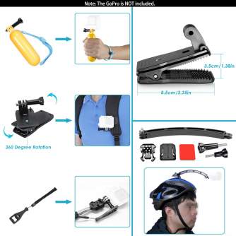 Accessories for Action Cameras - Neewer 50in1 Action Camera Accessory Kit For GoPro - buy today in store and with delivery
