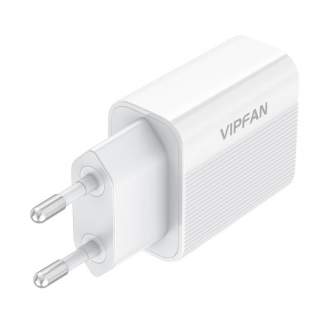 Батарейки и аккумуляторы - Vipfan E01 Charger kit 2.4A + Cable micro USB white2 - быстрый заказ от производителя