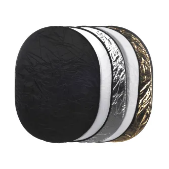 Foldable Reflectors - BRESSER BR-TR1 5 in 1 Collapsible Reflector 150x200cm - quick order from manufacturer