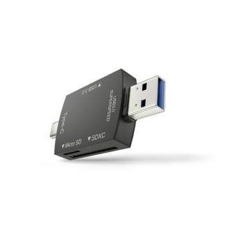 Atmiņas kartes - Newell OTG 3-in-1 memory card reader USB-A 3.0 and USB-C smartphone or tablet - perc šodien veikalā un ar piegādi