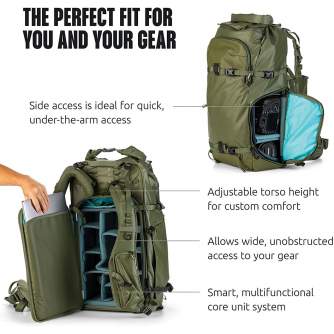 Рюкзаки - Shimoda Designs Action X70 Backpack (Melna) kit - купить сегодня в магазине и с доставкой