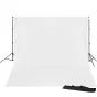 Background Set with Holder - BRESSER BR-D23 Background System + Background Cloth 3 x 6m White - quick order from manufacturer