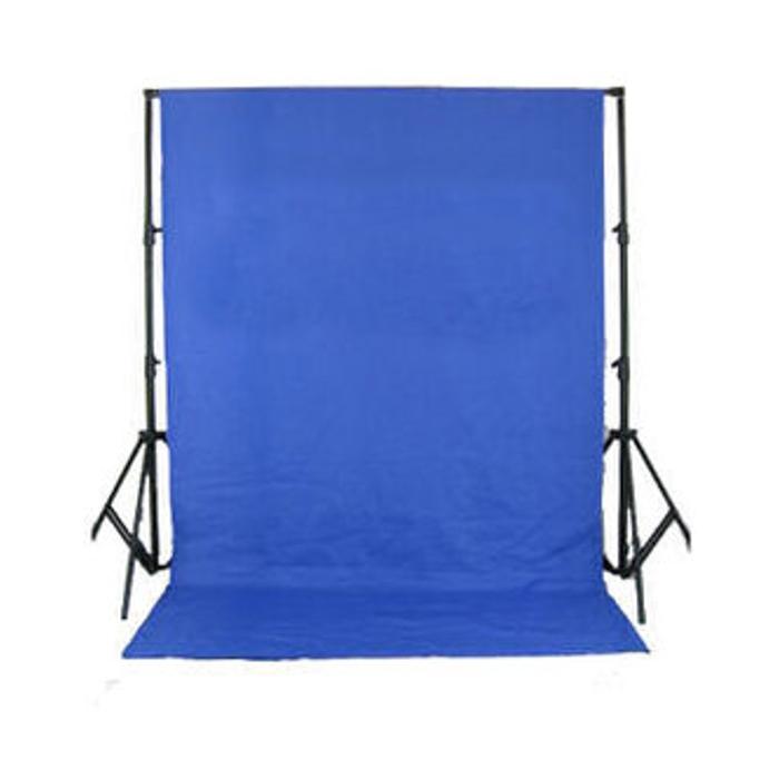 Комплект фона с держателями - BRESSER BR-D26 Background System + Background Cloth 3 x 6m Chromakey Blue - быстрый заказ от произ