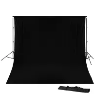 Комплект фона с держателями - BRESSER BR-D23 Background System + Background Cloth 3 x 4m Black - быстрый заказ от производителяКомплект фона с держателями - BRESSER BR-D23 Background System + Background Cloth 3 x 4m Black - быстрый заказ от производителя