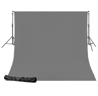 Background Set with Holder - BRESSER BR-D24 Background System + Background Cloth 2,5 x 3m Grey - buy today in store and with deliveryBackground Set with Holder - BRESSER BR-D24 Background System + Background Cloth 2,5 x 3m Grey - buy today in store and with delivery