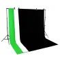 Background Set with Holder - BRESSER BR-BGS2 Set 2 - Background System + Backgrounds 3 x 6 m in 3 colours - quick order from manufacturer