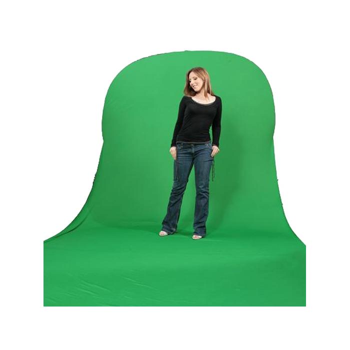 Backgrounds - BRESSER Foldable Background BR-TR11 180 x 240 +240cm Chromakey Green with Green Train - quick order from manufacturer