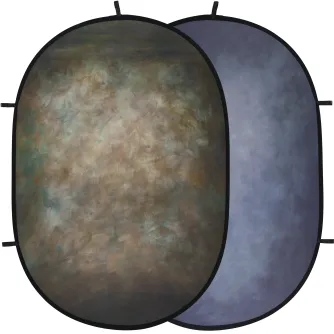 Foto foni - BRESSER Foldable Background BR-FB1017 150 x 200cm Brown/Blue - ātri pasūtīt no ražotāja