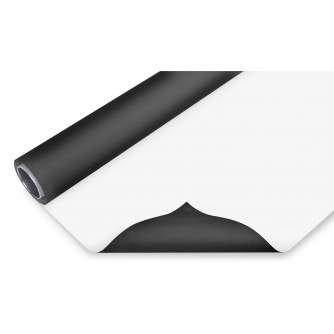 Backgrounds - BRESSER Vinyl Background Roll 2,00 x 4m Black/White - quick order from manufacturer