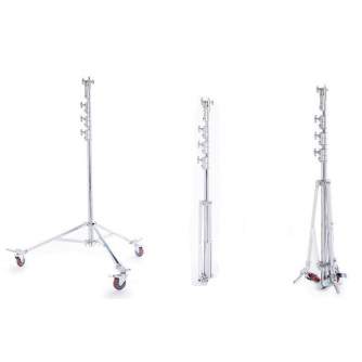 Light Stands - BRESSER BR-C6M Heavy Duty Tripod with Wheels - 600cm, Load Capacity up to 30 kg - quick order from manufacturer