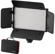 LED Gaismas paneļi - BRESSER PT Pro 15B-II Bi-Colour LED Video Light with Barndoors, Accumulator and Case - ātri pasūtīt no ražotājaLED Gaismas paneļi - BRESSER PT Pro 15B-II Bi-Colour LED Video Light with Barndoors, Accumulator and Case - ātri pasūtīt no ražotāja