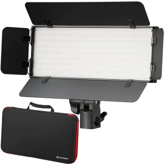 LED Gaismas paneļi - BRESSER PT 30B-II LED Bi-Color Video Light with Barn Doors, Accumulators, Power Adaptor, Remote Control and Storage Case - ātri pasūtīt no ražotāja