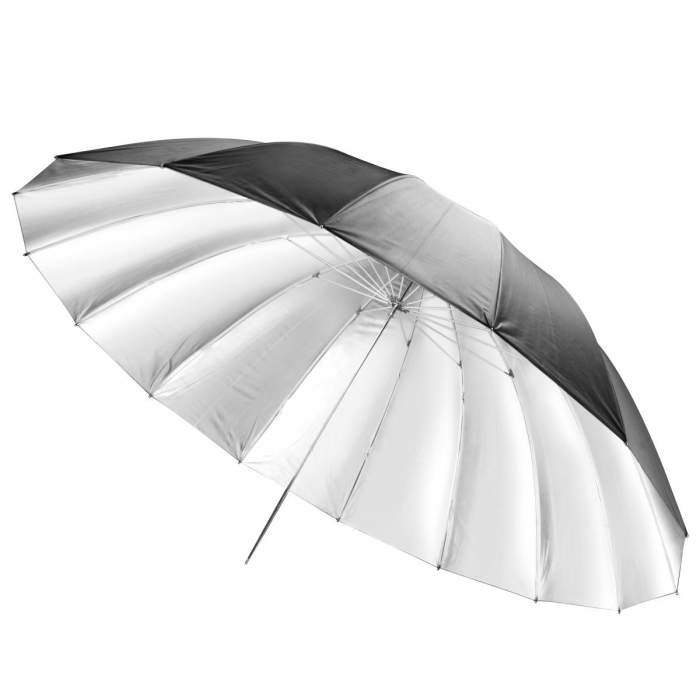 Umbrellas - walimex pro Reflex Umbrella black/silver, 180cm - quick order from manufacturer