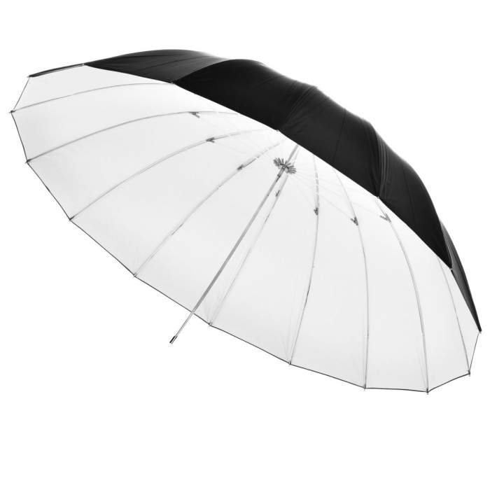 Foto lietussargi - walimex lietussargs balts / melns Umbrella black/white, 180cm - ātri pasūtīt no ražotāja