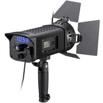Monolight Style - BRESSER SP-60 portable 60W LED Fresnel Light with Remote Control - quick order from manufacturer