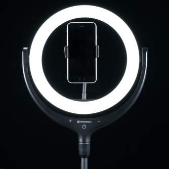 LED Gredzenveida lampas - BRESSER BR-RL 10B LED Ringlight with stand and USB connection - ātri pasūtīt no ražotāja