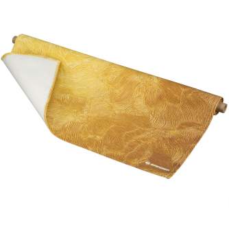 Фоны - BRESSER Background Cloth with Motif 80 x 120 cm - Golden Flower - быстрый заказ от производителя