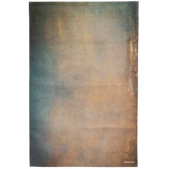 Foto foni - BRESSER Background Cloth with Motif 80 x 120 cm - Abstract Brown Blue - ātri pasūtīt no ražotāja