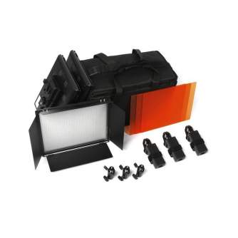 LED лампы комплекты - BRESSER SH-1200 LED set (3x LED and 3x tripod) - быстрый заказ от производителя