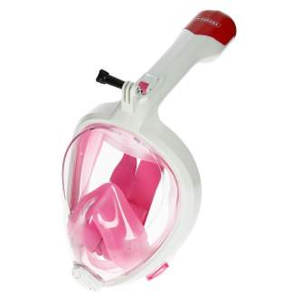 Sortimenta jaunumi - Caruba Full Face Snorkel Mask Swift - Foldable + Action Cam Mount (Pink - L/XL) - ātri pasūtīt no ražotāja