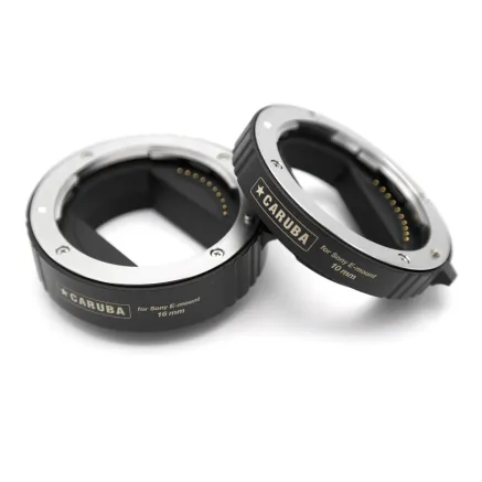 Caruba Extension Tube Set Sony E Serie Chroom APS C en FULL FRAME (Versie II) ETS SEC II