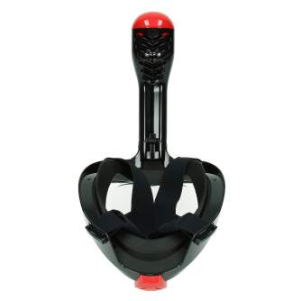 Zemūdens foto - Caruba Full Face Snorkel Mask Swift - Foldable + Action Cam Mount (Black - S/M) - ātri pasūtīt no ražotāja
