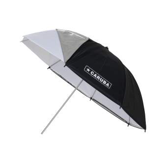 New products - Caruba Flash Umbrella - 81cm / 32" (White + Black/Silver Cover) - quick order from manufacturer